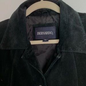 Vintage black Bernardo suede jacket